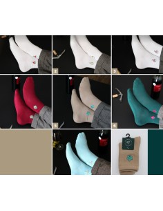 Paire de Chaussettes logo vin 2
