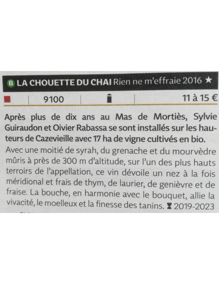 Rien ne m'effraie