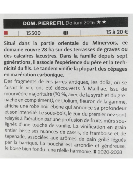 Dolium rouge